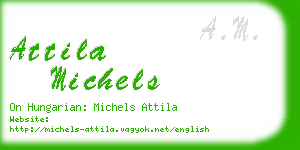 attila michels business card